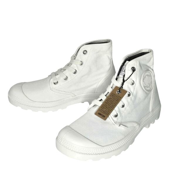 Palladium Women's Pampa Hi Boots Size 8 NIB Star White - Picture 3 of 6